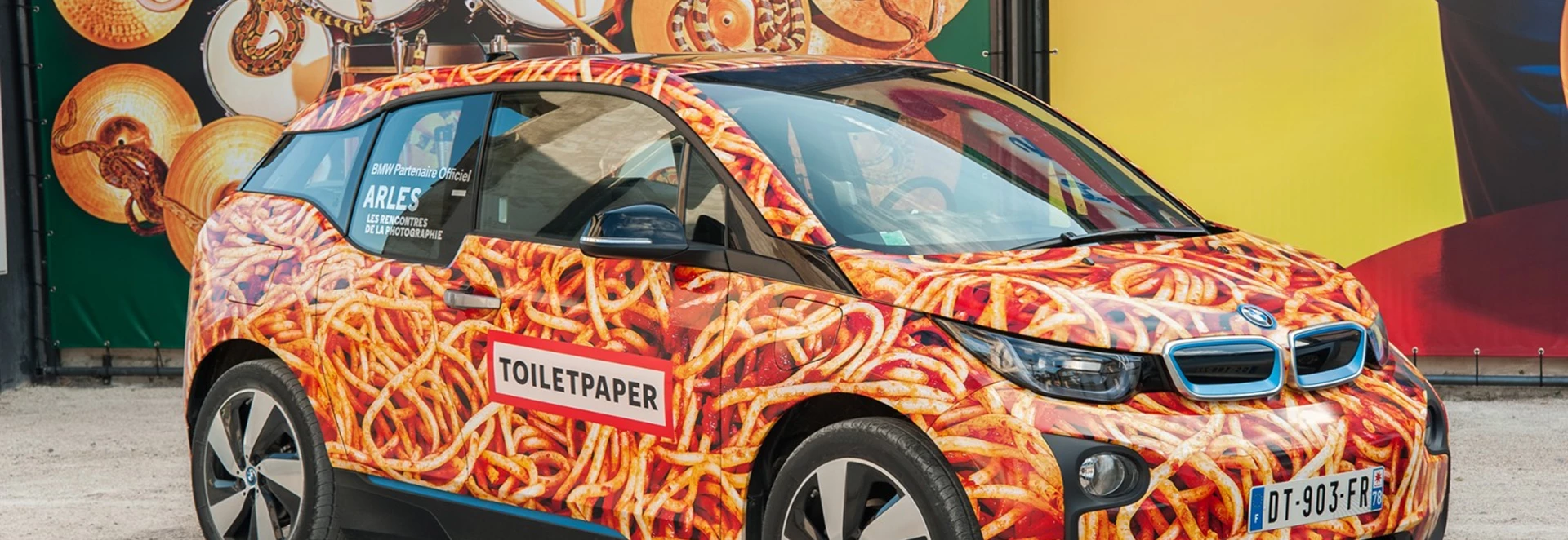 Feast your eyes on this awful spaghetti-wrapped BMW i3
